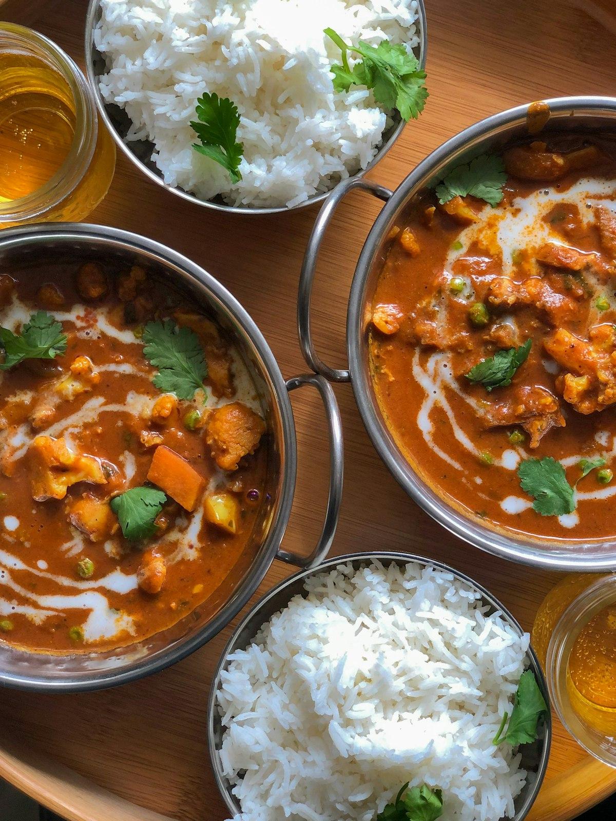 Chana Coconut Curry & Rice Bowls