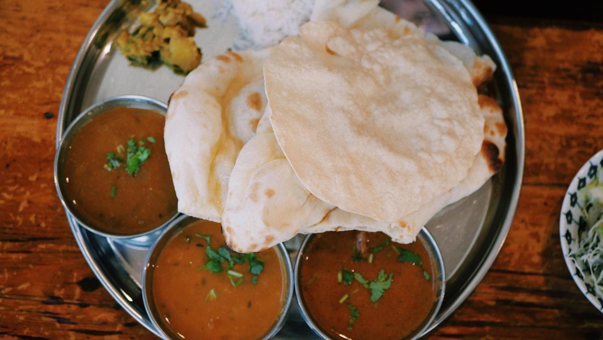 Dal Trio Thali with Papad